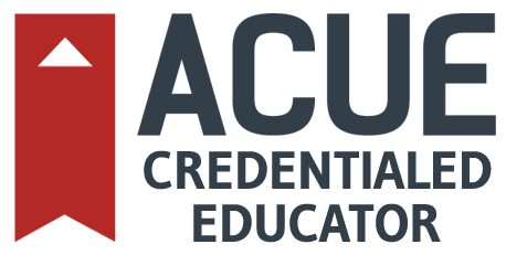 ACUE Credentialed educator badge